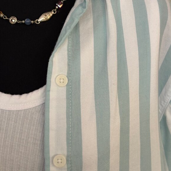 beachlunchlounge Teal & White Striped Top Size XS Bundle & SAVE 30% off 2 - Picture 2 of 5